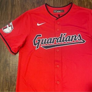 Nike Cleveland Guardians MLB Red Jersey Medium
